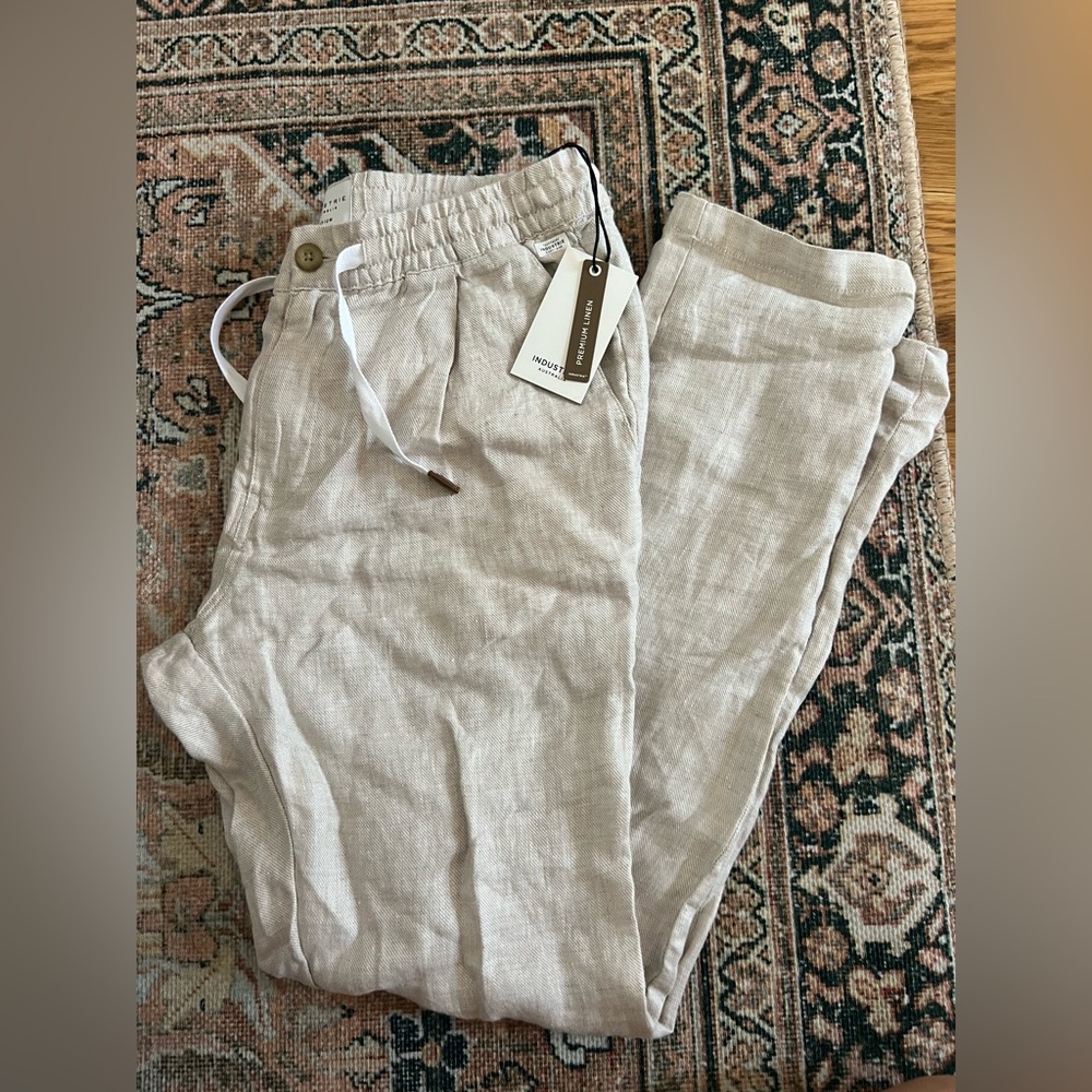 Men’s Casual Fit Capri Linen Pant